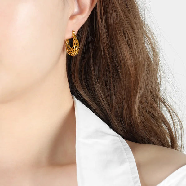 Gold-Plated Earrings | Stainless Steel