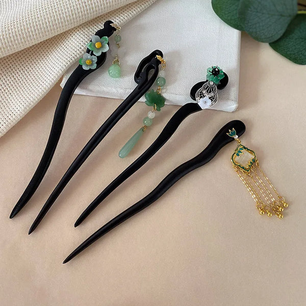 Chinoiserie Hairpin Headband | Wood