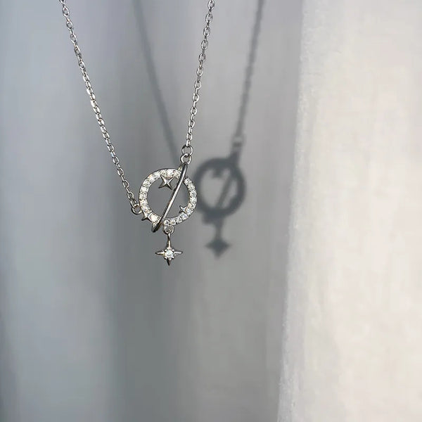 Geometric Celestial Necklace | Copper
