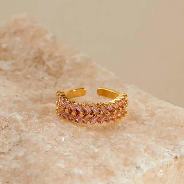 Color Zircon Ring | Copper