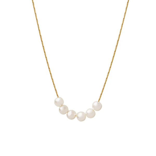 Artificial Pearl Necklace | Stainless Steel