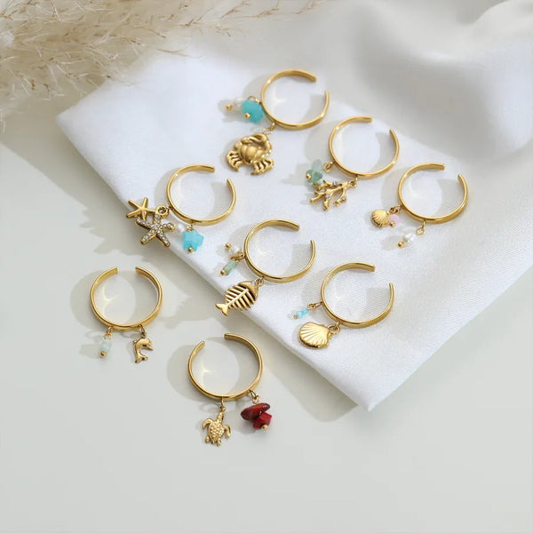 Open Band Celestial Ring | Stainless Steel