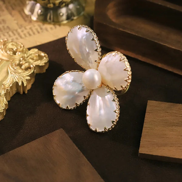 Floral Pearl Ring | Freshwater Pearl