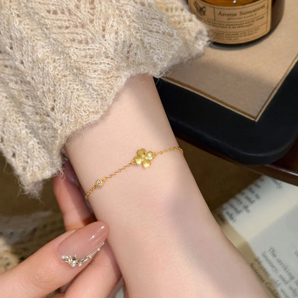 Clover Leaf Bracelet | 925 Sterling Silver