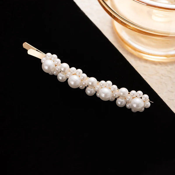 Floral Artificial Pearl Hair Claw Hair Clip | Pearl