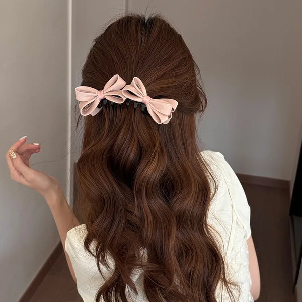Purple Bow Hair Claw Hair Clip | Polyester