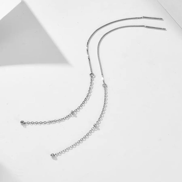 Chain Geometric Earrings | 925 Sterling Silver
