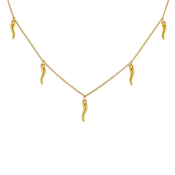 Asymmetrical Gold-Plated Necklace | Stainless Steel