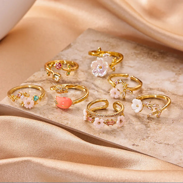 Tarnish Floral Ring | Copper