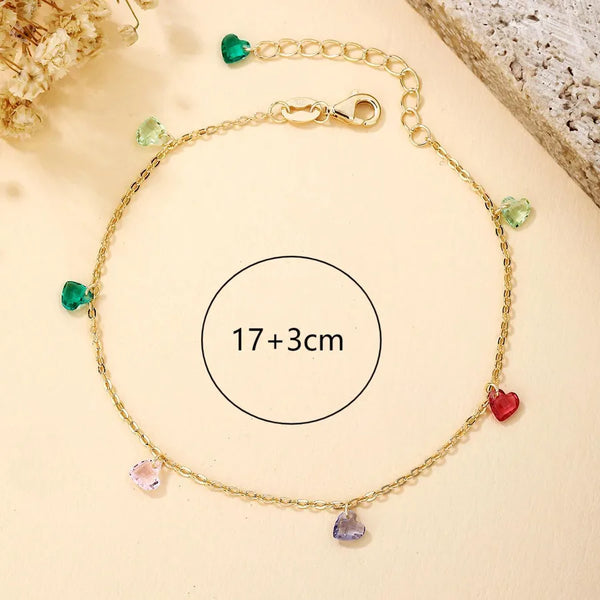 Gold-Plated Heart Bracelet | 925 Sterling Silver