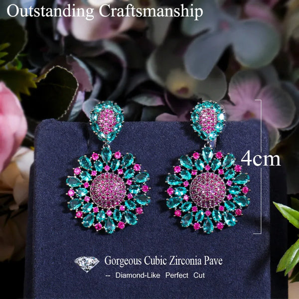 White Zircon Drop Earrings | 925 Sterling Silver