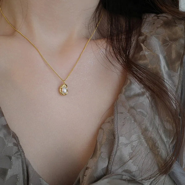 Geometric Pendant Necklace | Stainless Steel
