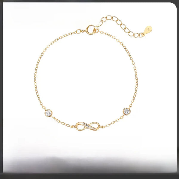 Infinity Zircon Bracelet | 925 Sterling Silver