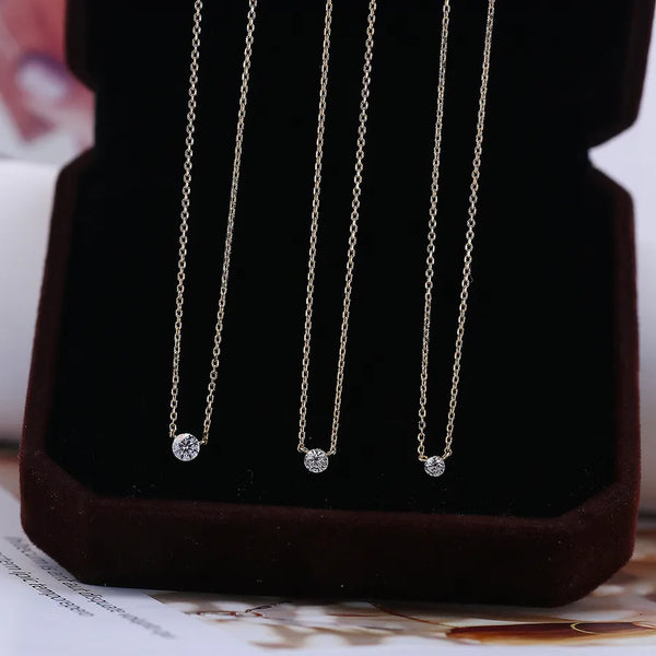Moissanite Pendant Necklace | 925 Sterling Silver