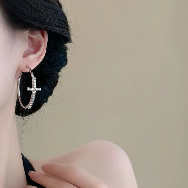 Zircon Earrings | Brass