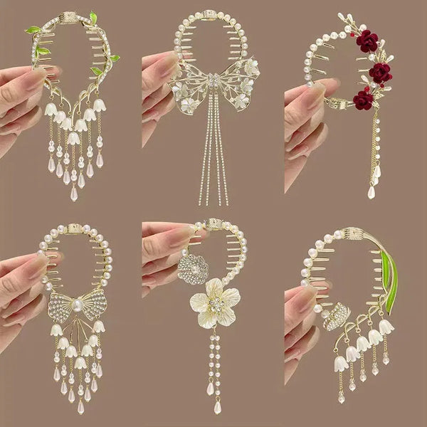 Ancient Floral Hairpin Headband | Alloy