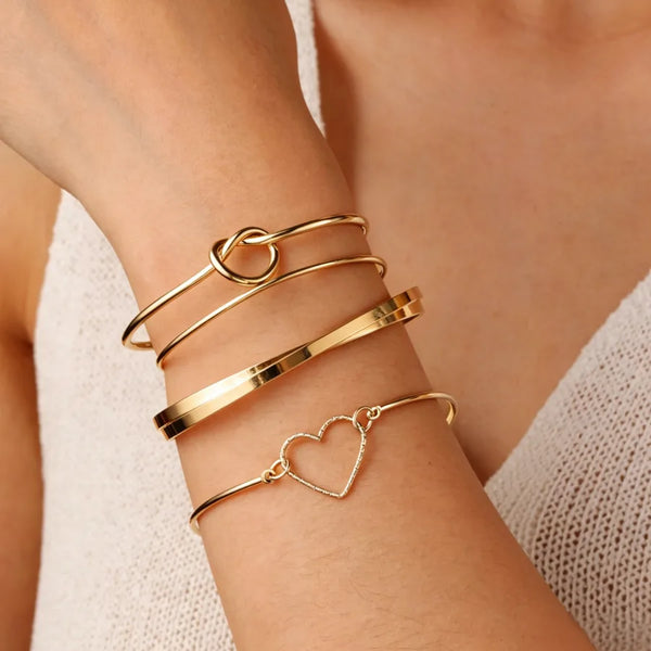 Heart Bangle | Alloy