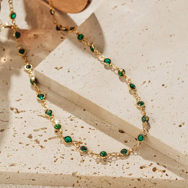 Geometric Choker Necklace | Copper