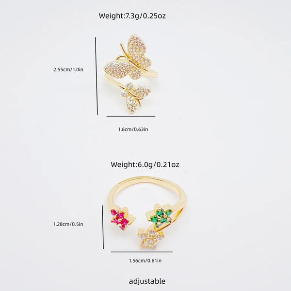 Rack Butterfly Ring | Copper