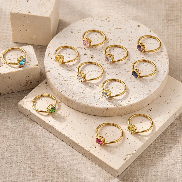 Zircon Ring | Stainless Steel
