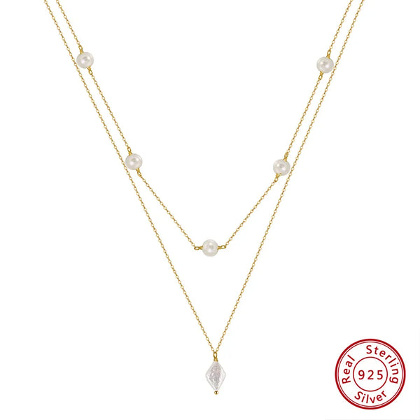 Freshwater Pearl Necklace | 925 Sterling Silver
