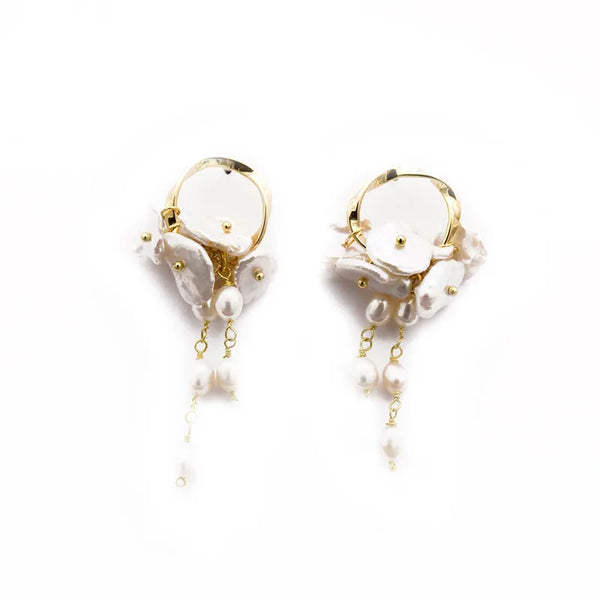 Gold-Plated Pearl Drop Earrings | 925 Sterling Silver