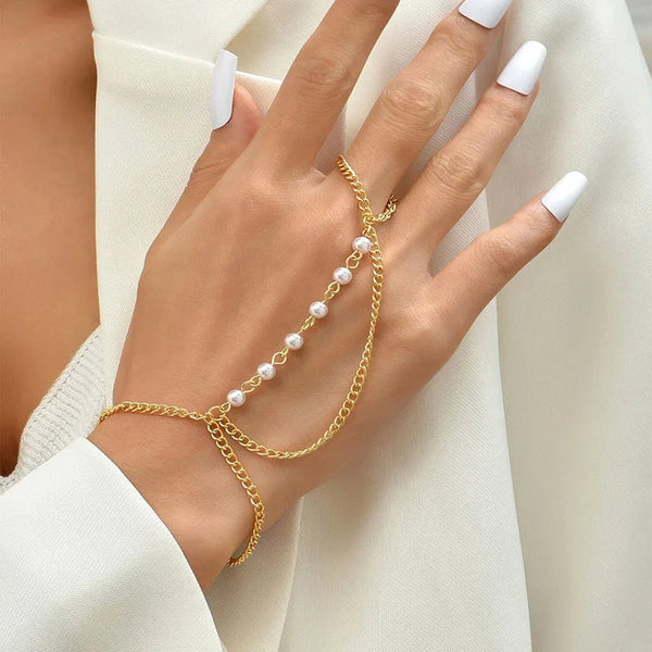 Splicing Pearl Bracelet | Copper