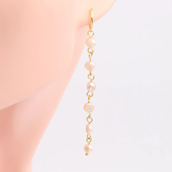 Gold-Plated Tassel Drop Earrings | 925 Sterling Silver