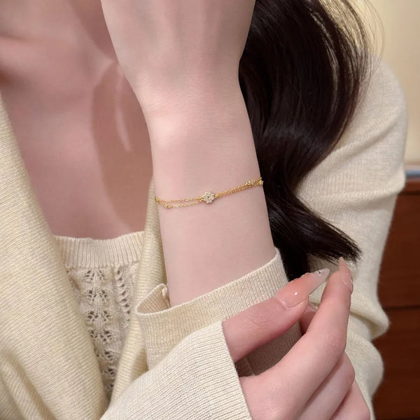 Flowers Floral Bracelet | 925 Sterling Silver