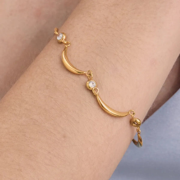 Gold-Plated Celestial Bracelet | Stainless Steel
