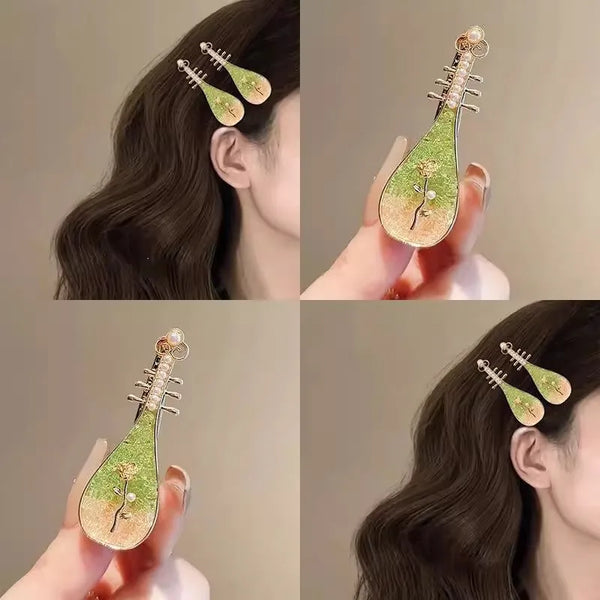 Chinoiserie Floral Hair Clip | Alloy