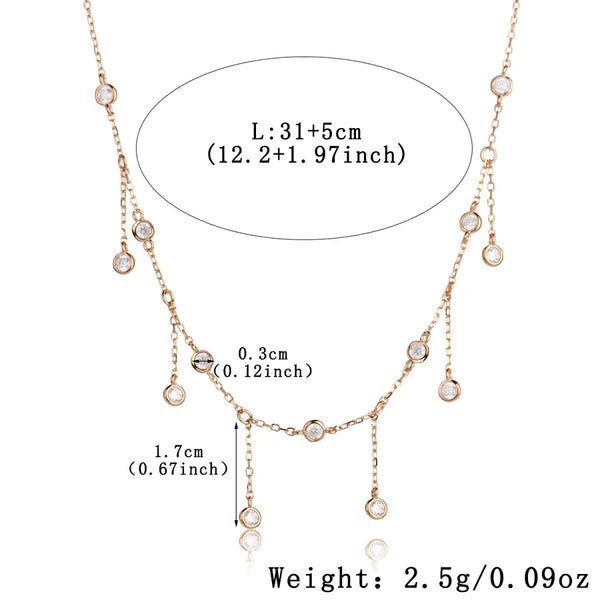 Geometric Floral Necklace | 925 Sterling Silver