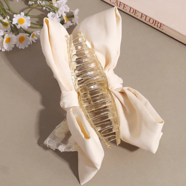 French Bow Hair Claw Hair Clip | Cloth