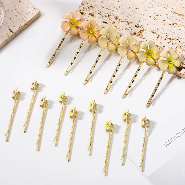 Glam Floral Hairpin Headband | Alloy