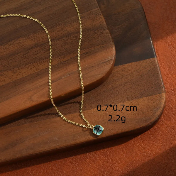 Gold-Plated Geometric Necklace | Copper