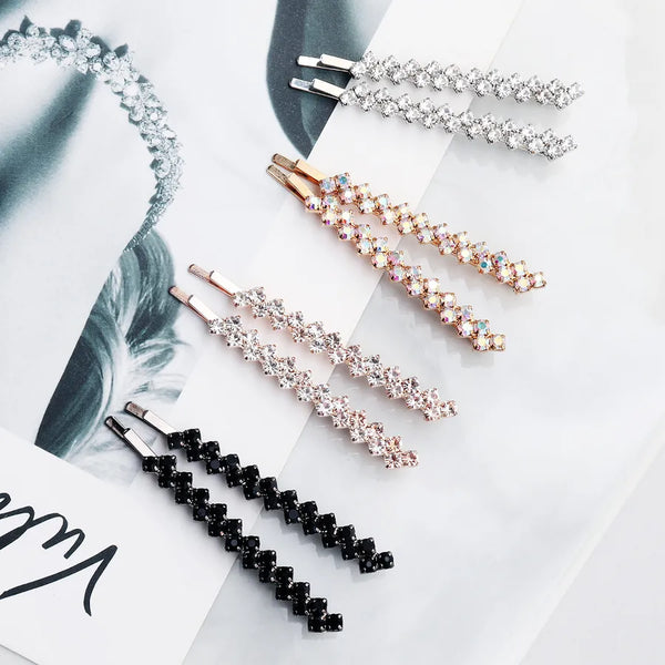 Black Rhinestone Hair Clip | Rhinestone