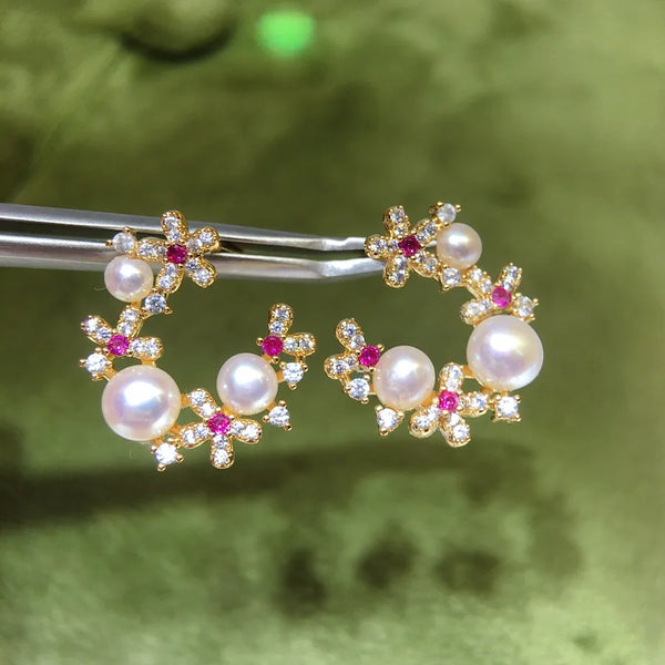 Freshwater Pearl Stud Earrings | Freshwater Pearl
