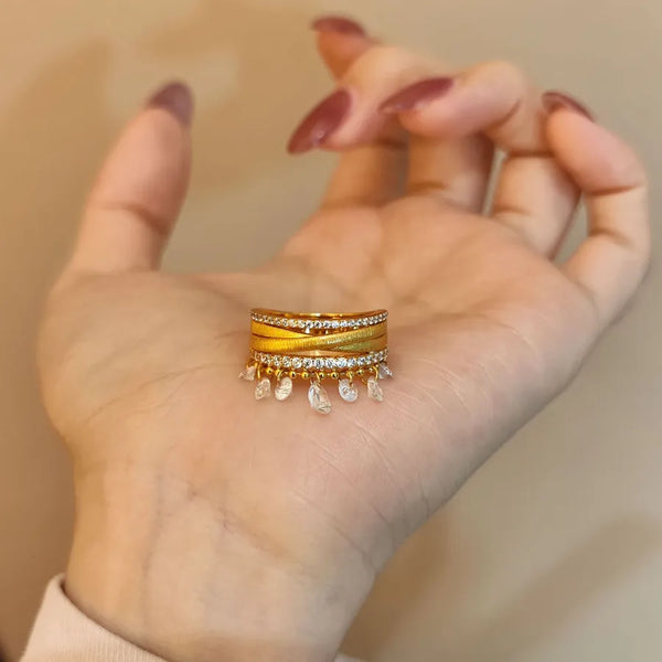Tassel Floral Ring | 925 Sterling Silver