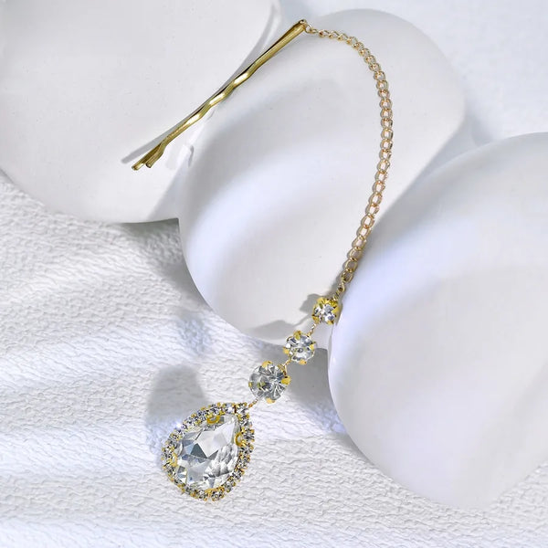 Teardrop Celestial Hair Chain Headband | Alloy