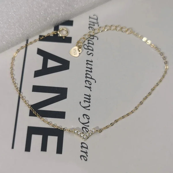 White Rhinestone Bracelet | 925 Sterling Silver