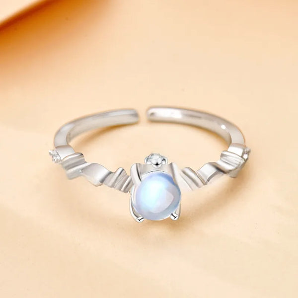 Blue Floral Ring | 925 Sterling Silver