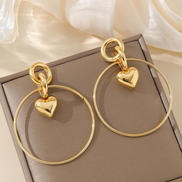 Floral Drop Earrings | Stainless Steel