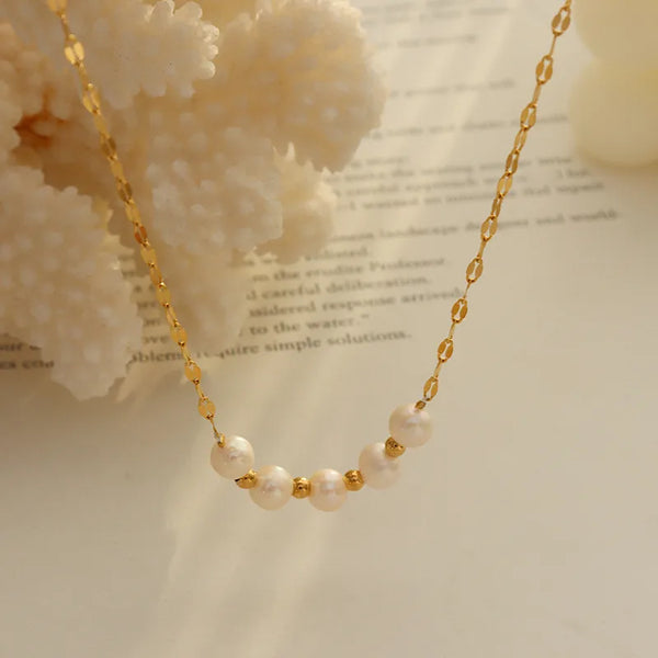 Pearl Necklace | Stainless Steel