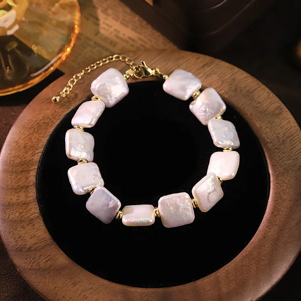 Gold-Plated Freshwater Pearl Bracelet | Freshwater Pearl