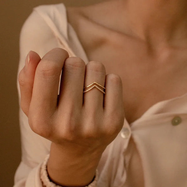 Shape Zircon Ring | 925 Sterling Silver