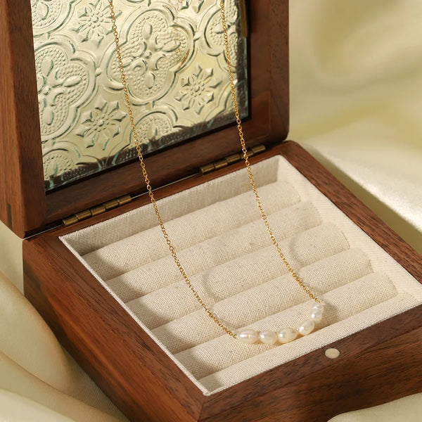 Freshwater Pearl Necklace | Stainless Steel