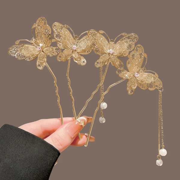 Butterfly Hairpin Headband | Alloy