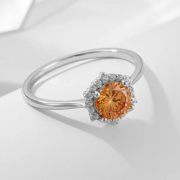 Light Zircon Ring | 925 Sterling Silver