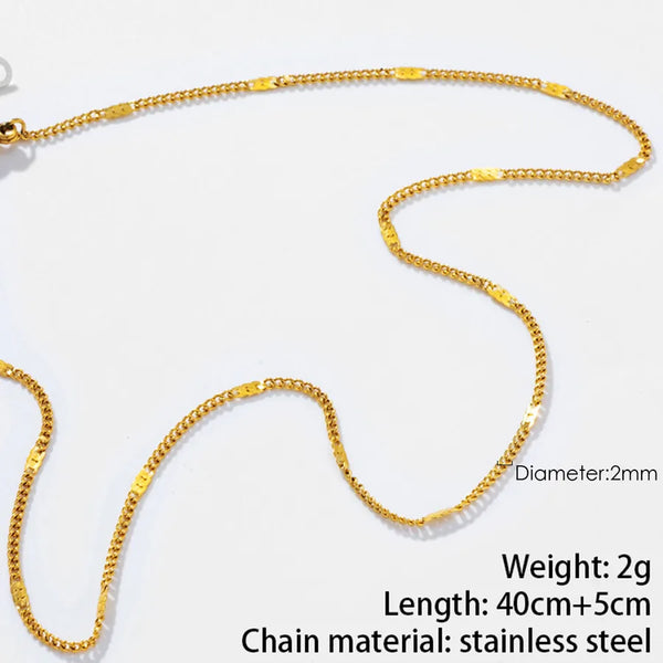 Classic Geometric Necklace | Stainless Steel