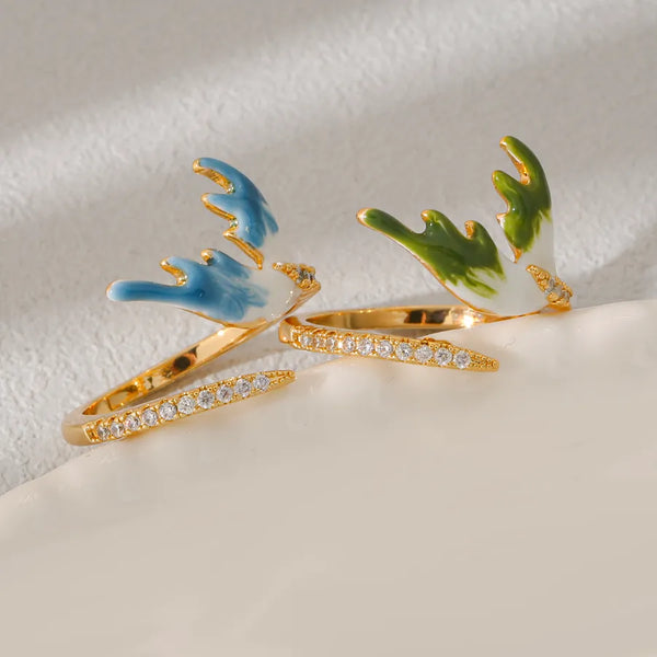 Blue Zircon Ring | Copper
